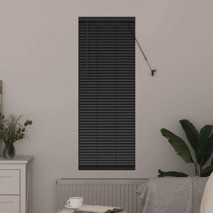 Jaluzele venetiene Manual Negru 130 x 55 cm Aluminiu - WALTI WALTI