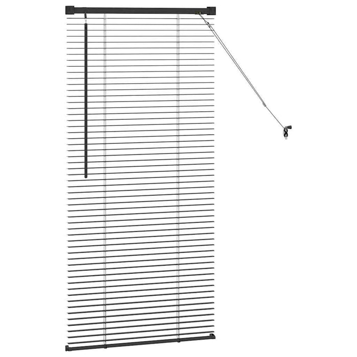 Jaluzele venetiene Manual Negru 130 x 60 cm Aluminiu - WALTI WALTI