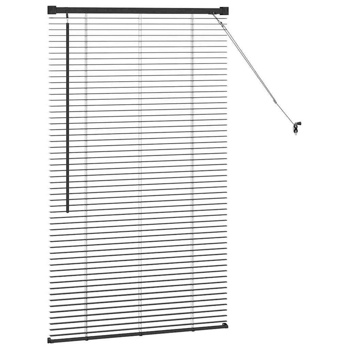 Jaluzele venetiene Manual Negru 130 x 70 cm Aluminiu - WALTI WALTI