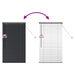 Jaluzele venetiene Manual Negru 130 x 70 cm Aluminiu - WALTI WALTI