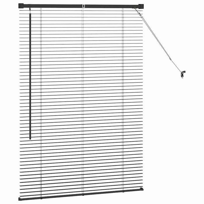 Jaluzele venetiene Manual Negru 130 x 90 cm Aluminiu - WALTI WALTI