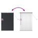 Jaluzele venetiene Manual Negru 130 x 95 cm Aluminiu - WALTI WALTI