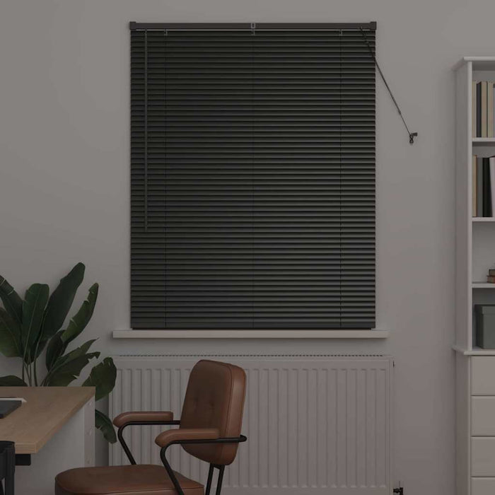 Jaluzele venetiene Manual Negru 130 x 100 cm Aluminiu - WALTI WALTI