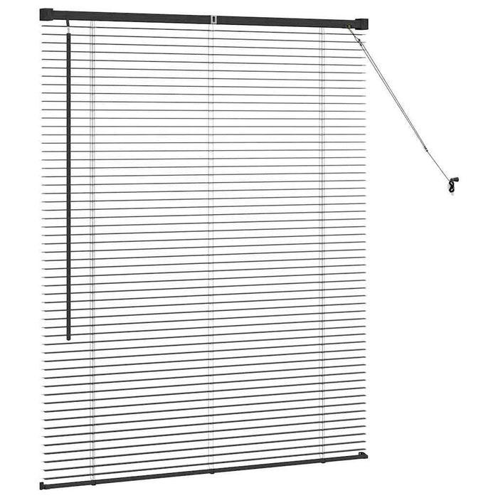 Jaluzele venetiene Manual Negru 130 x 100 cm Aluminiu - WALTI WALTI