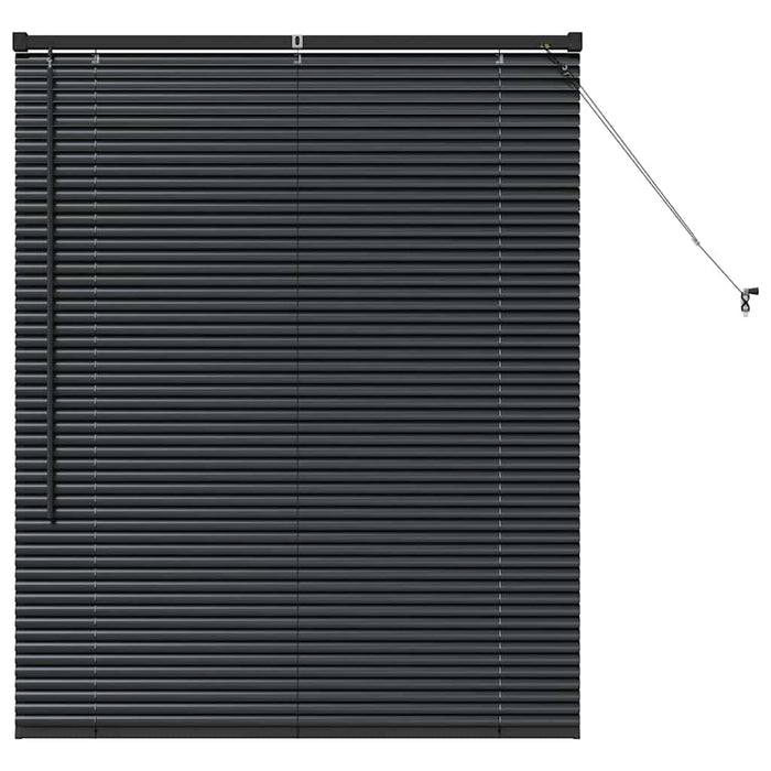 Jaluzele venetiene Manual Negru 130 x 105 cm Aluminiu - WALTI WALTI