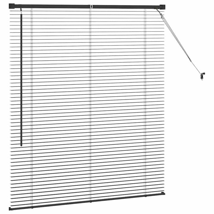 Jaluzele venetiene Manual Negru 130 x 110 cm Aluminiu - WALTI WALTI