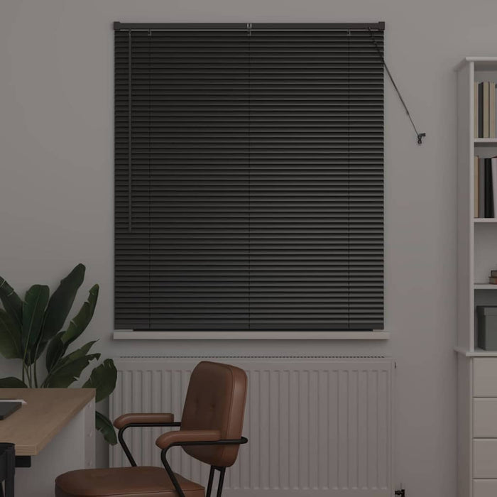 Jaluzele venetiene Manual Negru 130 x 115 cm Aluminiu - WALTI WALTI