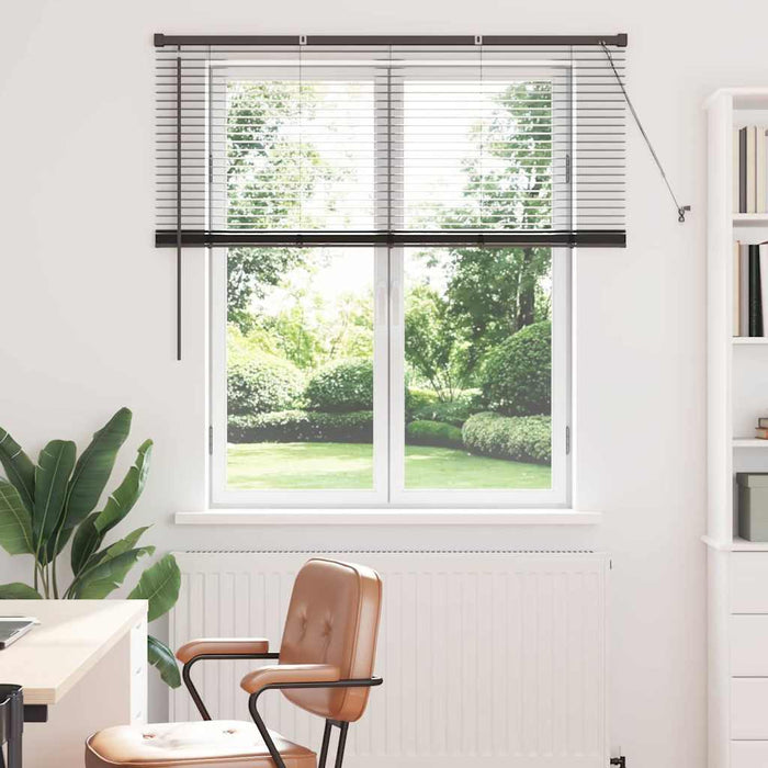 Jaluzele venetiene Manual Negru 130 x 125 cm Aluminiu - WALTI WALTI