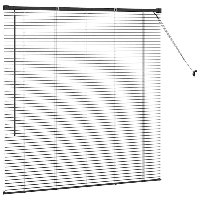 Jaluzele venetiene Manual Negru 130 x 125 cm Aluminiu - WALTI WALTI