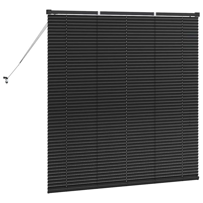 Jaluzele venetiene Manual Negru 130 x 125 cm Aluminiu - WALTI WALTI