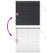 Jaluzele venetiene Manual Negru 130 x 125 cm Aluminiu - WALTI WALTI