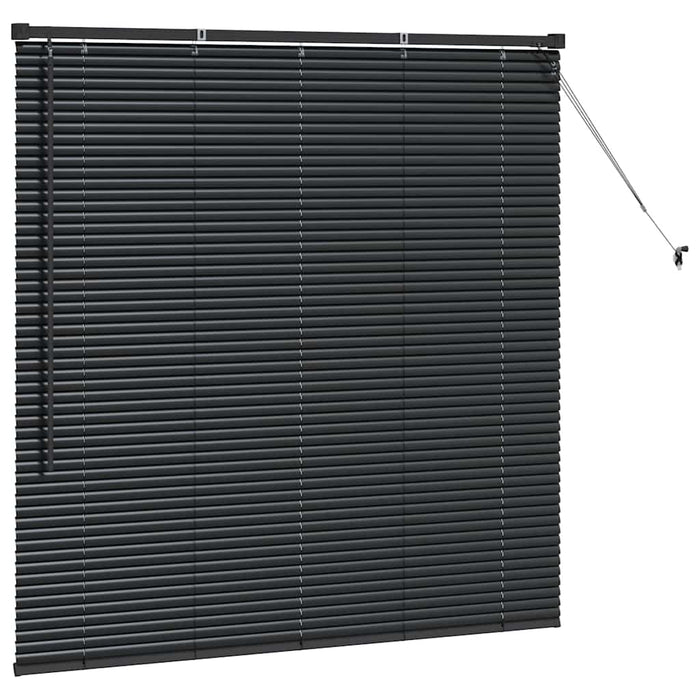 Jaluzele venetiene Manual Negru 130 x 135 cm Aluminiu - WALTI WALTI