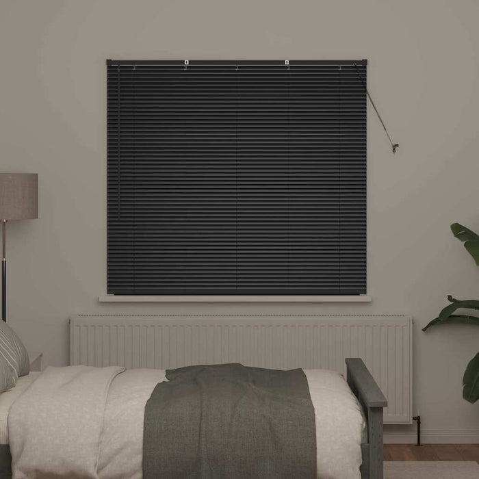 Jaluzele venetiene Manual Negru 130 x 140 cm Aluminiu - WALTI WALTI