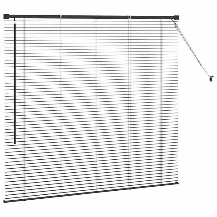 Jaluzele venetiene Manual Negru 130 x 145 cm Aluminiu - WALTI WALTI