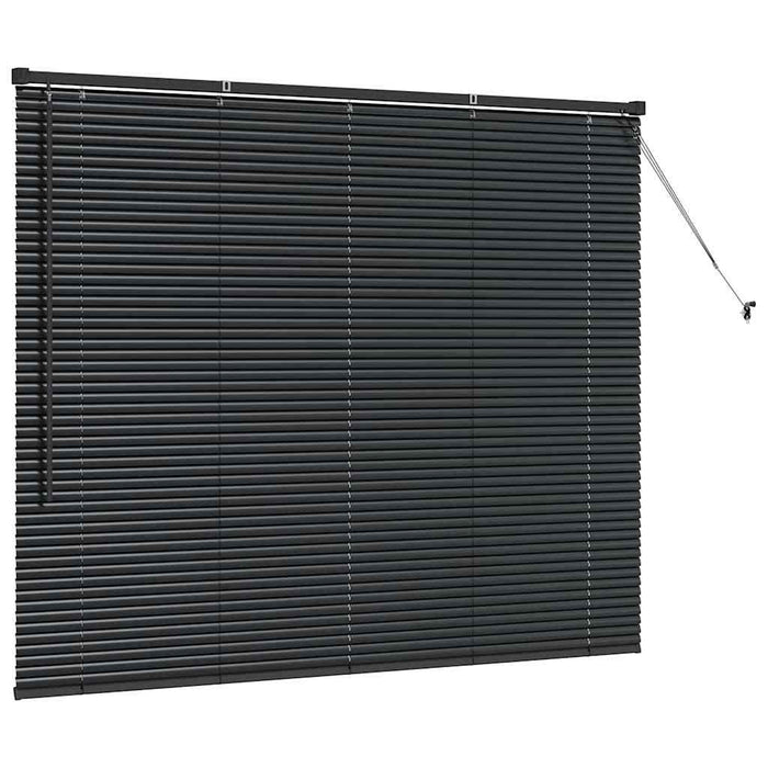 Jaluzele venetiene Manual Negru 130 x 155 cm Aluminiu - WALTI WALTI