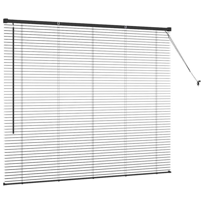 Jaluzele venetiene Manual Negru 130 x 155 cm Aluminiu - WALTI WALTI