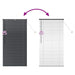 Jaluzele venetiene Manual Negru 175 x 85 cm Aluminiu - WALTI WALTI