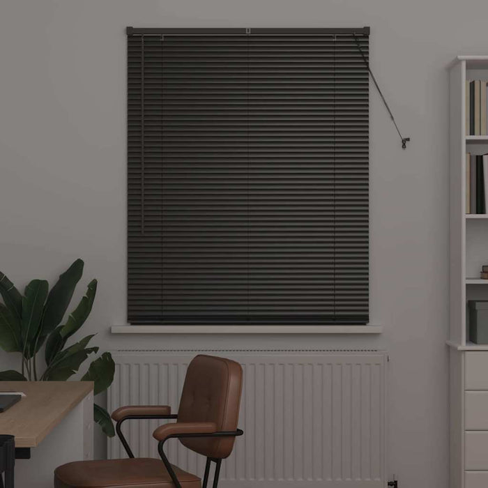 Jaluzele venetiene Manual Negru 175 x 105 cm Aluminiu - WALTI WALTI