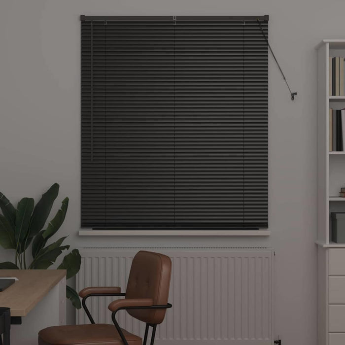 Jaluzele venetiene Manual Negru 175 x 110 cm Aluminiu - WALTI WALTI