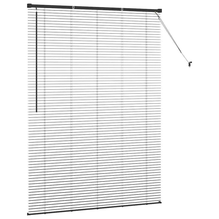 Jaluzele venetiene Manual Negru 175 x 130 cm Aluminiu - WALTI WALTI