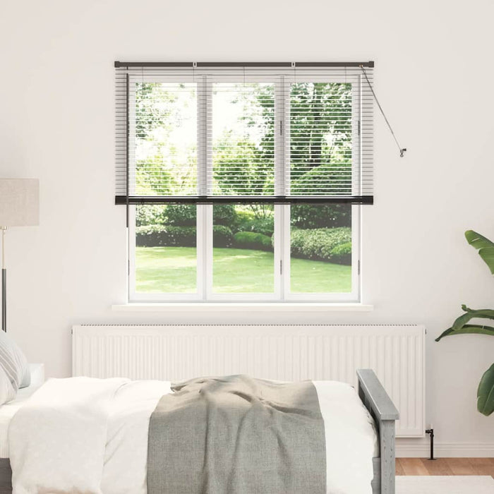Jaluzele venetiene Manual Negru 175 x 140 cm Aluminiu - WALTI WALTI