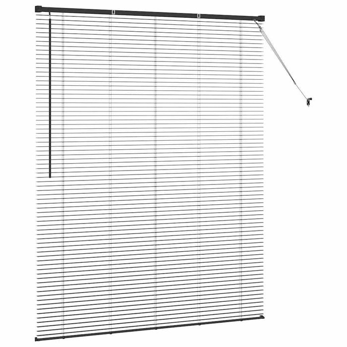 Jaluzele venetiene Manual Negru 175 x 140 cm Aluminiu - WALTI WALTI
