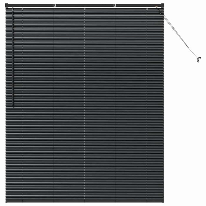 Jaluzele venetiene Manual Negru 175 x 140 cm Aluminiu - WALTI WALTI