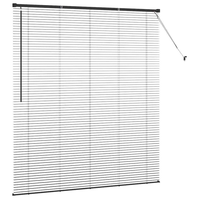Jaluzele venetiene Manual Negru 175 x 160 cm Aluminiu - WALTI WALTI