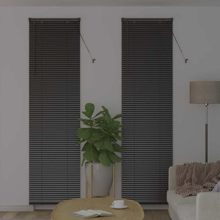 Jaluzele venetiene Manual Negru 220 x 65 cm Aluminiu - WALTI WALTI
