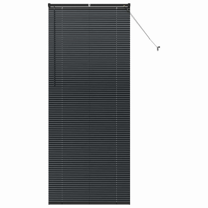Jaluzele venetiene Manual Negru 220 x 85 cm Aluminiu - WALTI WALTI