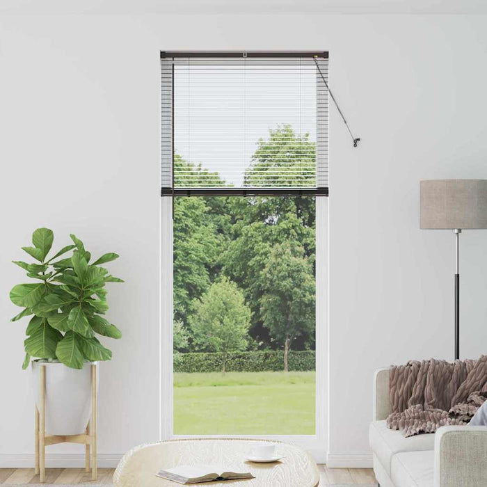 Jaluzele venetiene Manual Negru 220 x 95 cm Aluminiu - WALTI WALTI