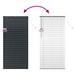 Jaluzele venetiene Manual Negru 220 x 100 cm Aluminiu - WALTI WALTI