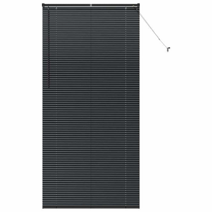 Jaluzele venetiene Manual Negru 220 x 105 cm Aluminiu - WALTI WALTI