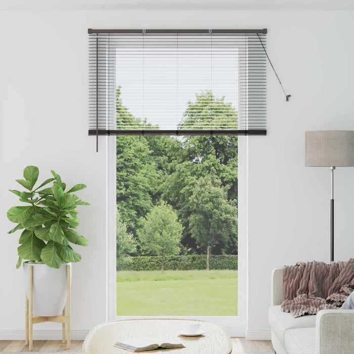Jaluzele venetiene Manual Negru 220 x 130 cm Aluminiu - WALTI WALTI