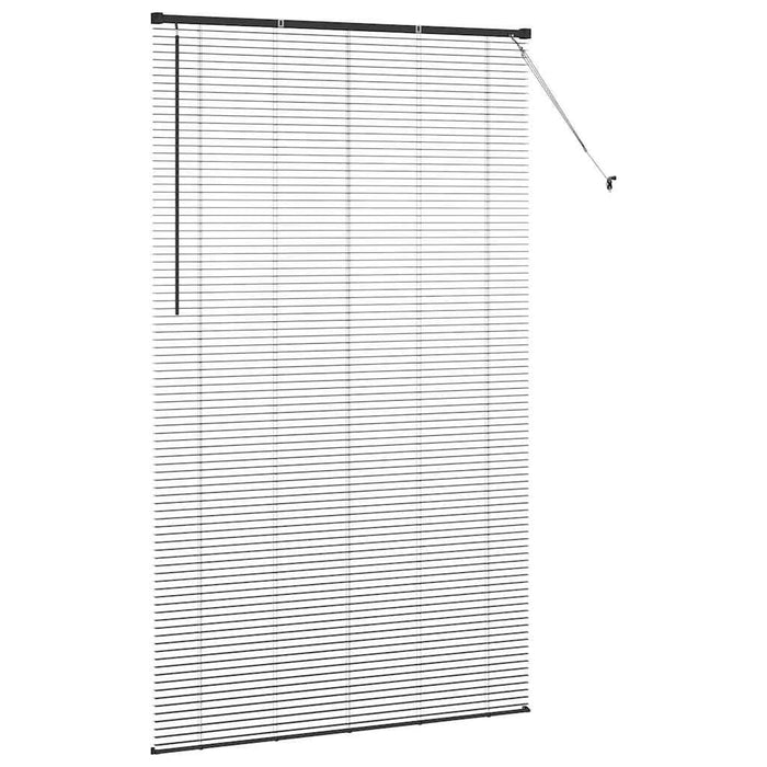 Jaluzele venetiene Manual Negru 220 x 135 cm Aluminiu - WALTI WALTI