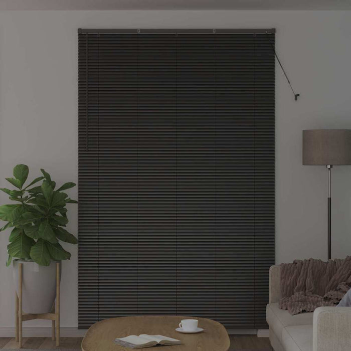 Jaluzele venetiene Manual Negru 220 x 140 cm Aluminiu - WALTI WALTI