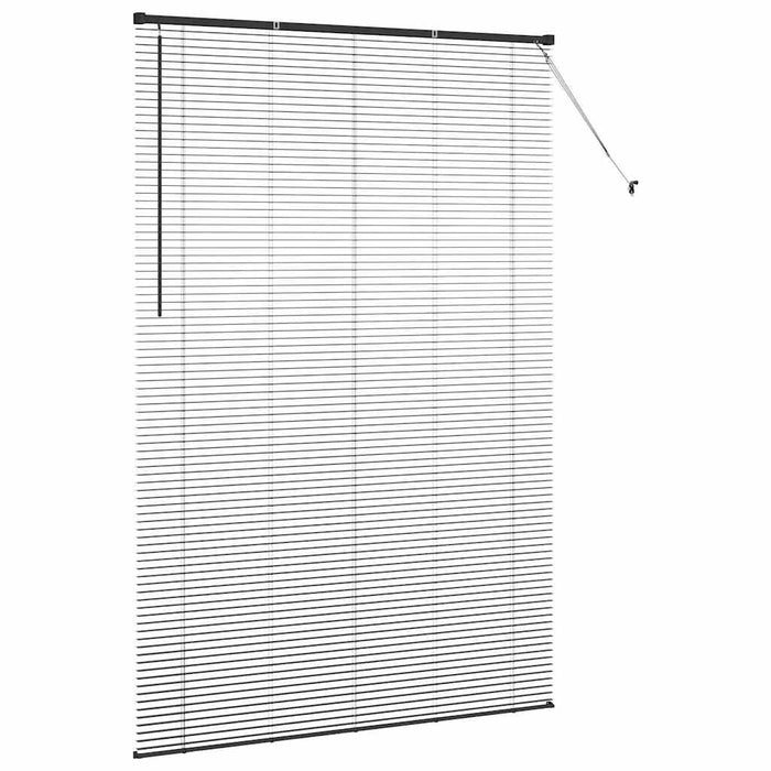 Jaluzele venetiene Manual Negru 220 x 145 cm Aluminiu - WALTI WALTI