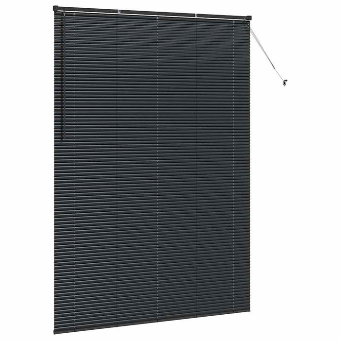 Jaluzele venetiene Manual Negru 220 x 155 cm Aluminiu - WALTI WALTI