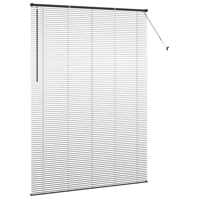 Jaluzele venetiene Manual Negru 220 x 155 cm Aluminiu - WALTI WALTI
