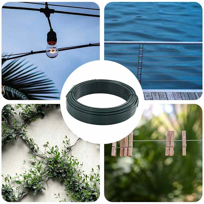 Sârmă de legare pentru gard Verde 80 m otel acoperit cu PVC - WALTI WALTI