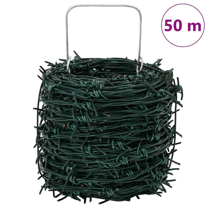 Sârmă ghimpată Verde 50 m Oțel galvanizat prin imersie la cald - WALTI WALTI