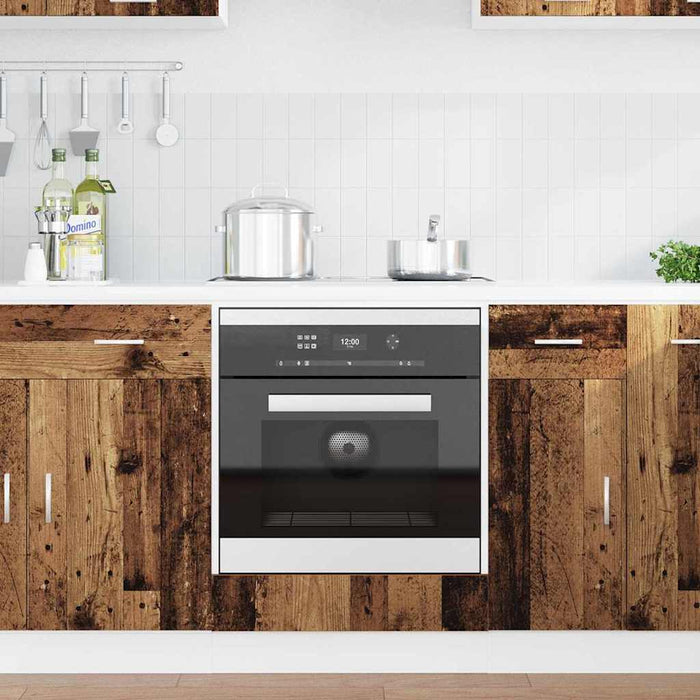 Dulap de cuptor Riga Lemn vechi 60 x 46 x 81.5 cm Lemn compozit - WALTI WALTI