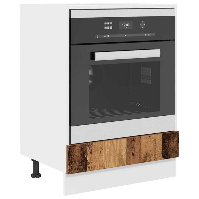 Dulap de cuptor Riga Lemn vechi 60 x 46 x 81.5 cm Lemn compozit - WALTI WALTI
