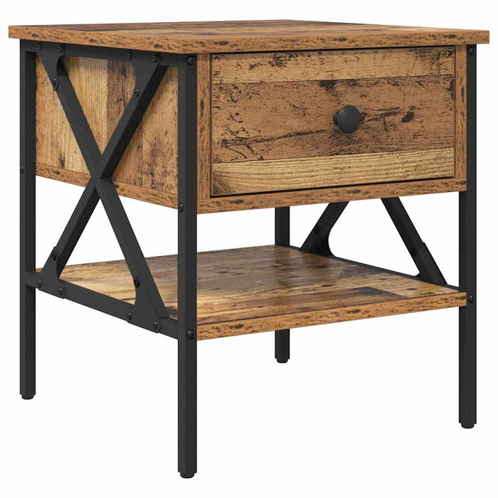 Cabinet de Noptieră cu sertar Lemn vechi 40 x 42 x 45 cm - WALTI WALTI
