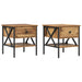 Cabinet de Noptieră cu sertar 2 pcs Lemn vechi 40 x 42 x 45 cm - WALTI WALTI