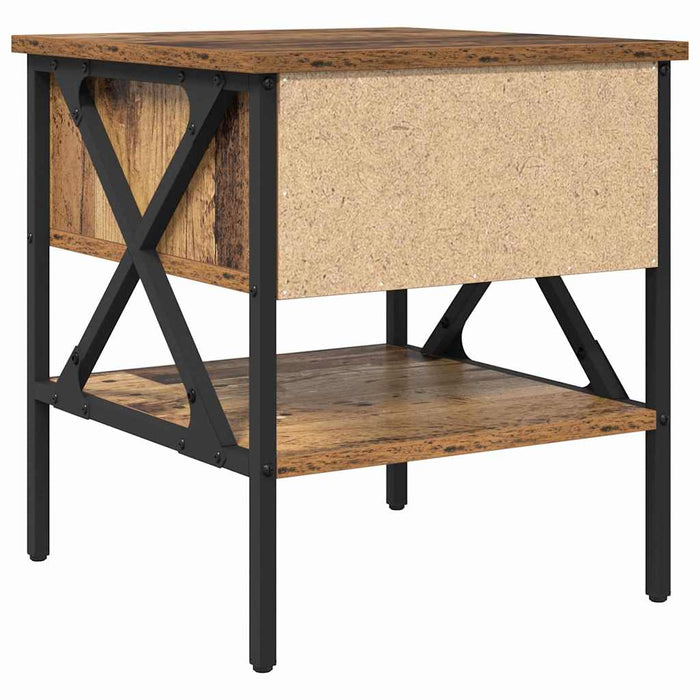 Cabinet de Noptieră cu sertar 2 pcs Lemn vechi 40 x 42 x 45 cm - WALTI WALTI