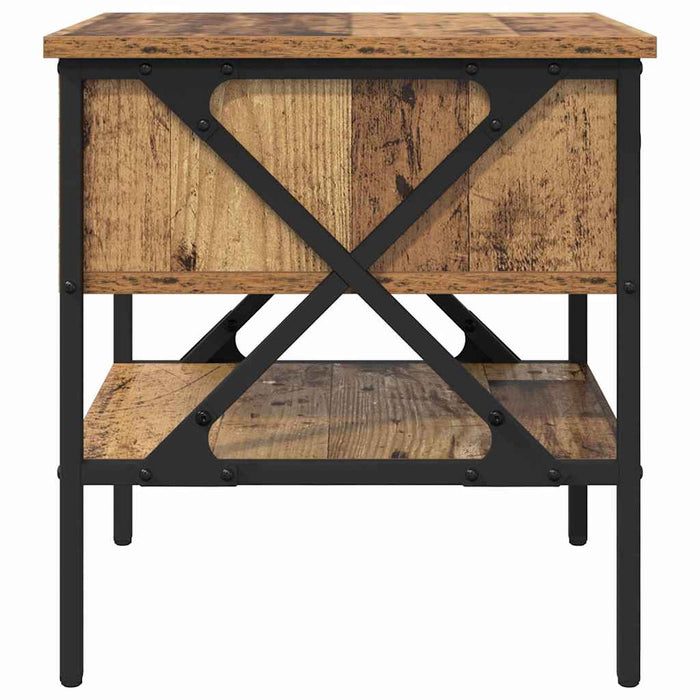 Cabinet de Noptieră cu sertar 2 pcs Lemn vechi 40 x 42 x 45 cm - WALTI WALTI