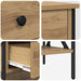 Cabinet de Noptieră cu sertar stejar artizanal 40 x 42 x 45 cm - WALTI WALTI