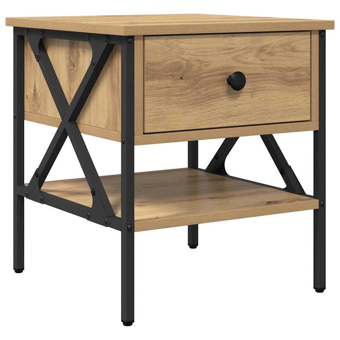 Cabinet de Noptieră 2 pcs stejar artizanal 40 x 42 x 45 cm - WALTI WALTI