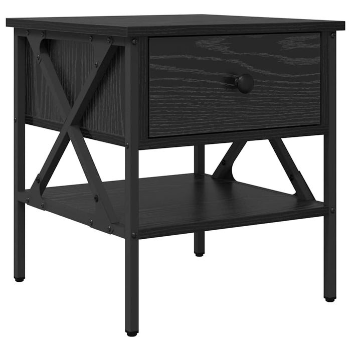 Cabinet de Noptieră cu sertar Stejar negru 40 x 42 x 45 cm - WALTI WALTI